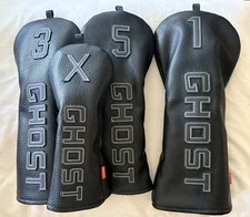 Ghost Golf Head Covers Driver, 3 Wood, 5 Wood & Alternate Cover
