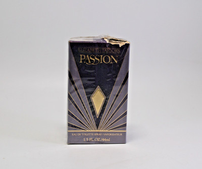 Vintage New in Rough Box Elizabeth TaylorPassion 1.5 Fl Oz 44 ml Original EDT