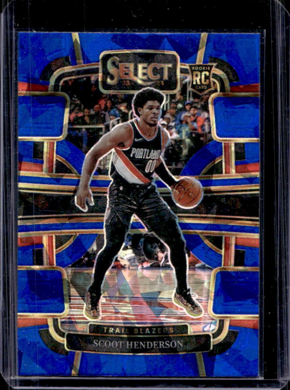 2023-24 Select Scoot Henderson RC Blue Cracked Ice Prizm Concourse #77