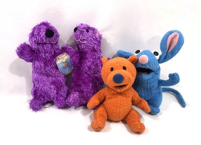 Fisher-Price Bear In The Big Blue House - Pip & Pop - Plush Soft Toys Star Bean