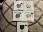 1927-D; 1928-P; 1929-D. 1930-P; 1935-D Buffalo Nickels