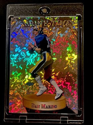 2013 DAN MARINO FLEER RETRO  FLAIR SHOWCASE SHRINE TIME GOLD #13/25 JERSEY # HOF