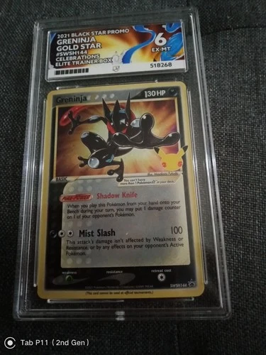 Pokémon TCG Greninja Gold Star SWSH144 25th Celebrations Ace 6