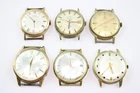 Mens Assorted Vintage Gold Tone Mechanical Watches Seiko Oris SPARES/REPAIRS x 6
