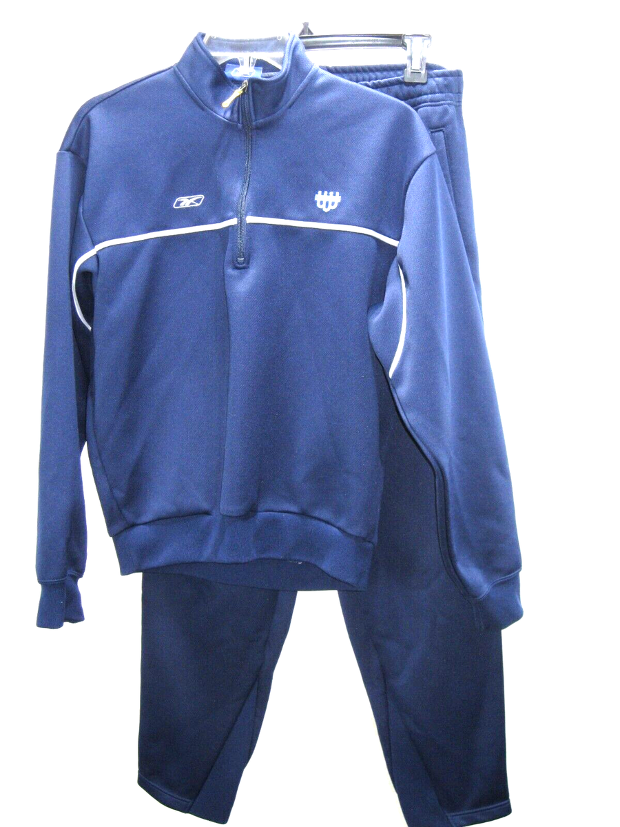 set up XLARGE×Reebok TRACK JACKET.PANTS Reebok Track Suit Warmup Jacket and Workout Jogging Pants Mens Set
