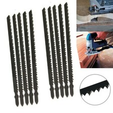 10x Stichs&auml;gebl&auml;tter S&auml;geblatt Set Mit T-Schaft Extra Lange 180mm F&uuml;r Holz T744D