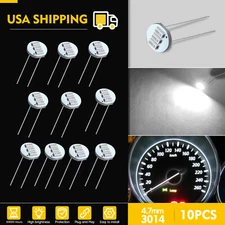 10x 4.7mm White 3SMD LED Bulb Instrument Panel Cluster Speedometer Light For GMC