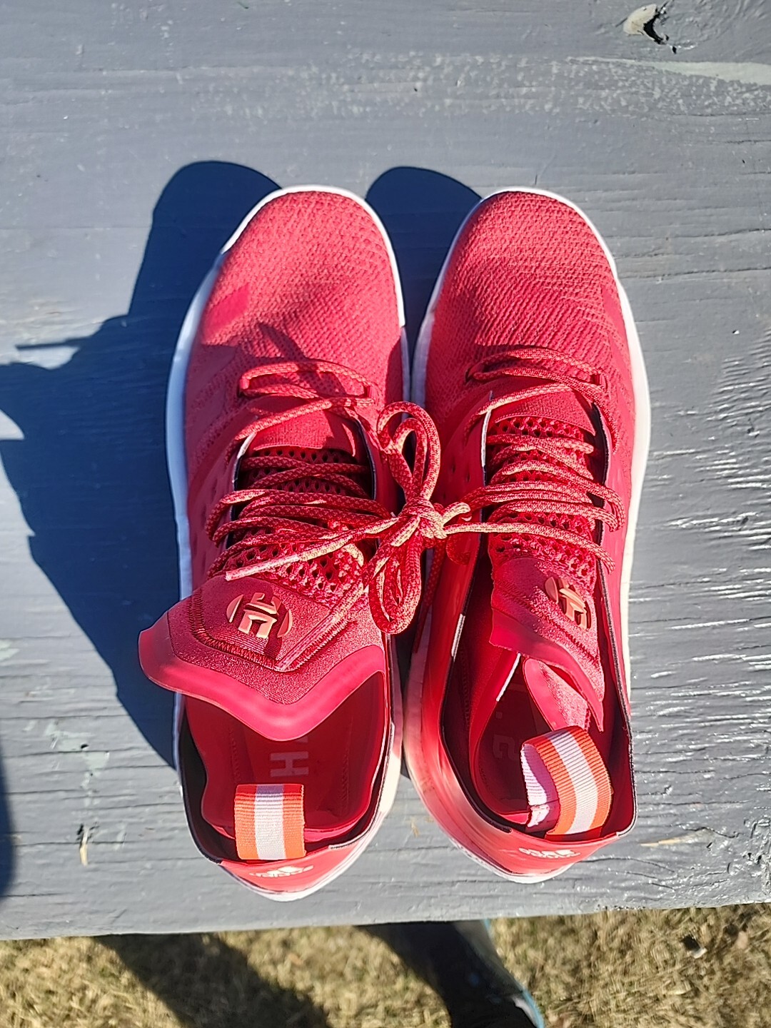 NWT Adidas J. Harden  Vol. 2 Basketball Shoes Red And White