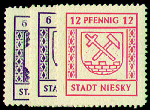 Deutsche Lokalausgabe Niesky Nr. 8-10 postfrisch ** - Bild 1 von 1