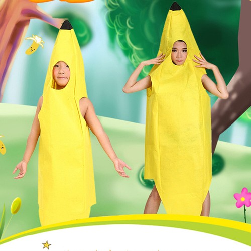 Banana Costume Fancy Dress Outfit Unisex Mens Women Funny Stag Novelty Fruit - Picture 5 of 7