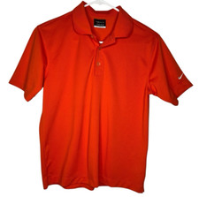 Nike Golf Boy's Medium 10-12 Dri-Fit Orange Polo 260605-802