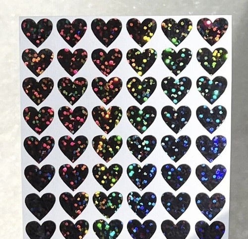 ¡Pegatinas holográficas de corazón brillante! - 1/4" a 4 pulgadas - Elige un tamaño y color - Imagen 5 de 10