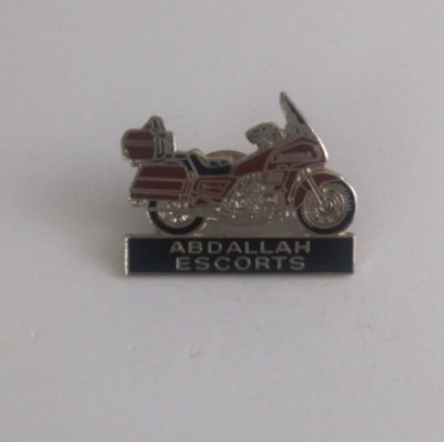 Vintage Moila Shriners Abdallah Escorts Motorcycle Lapel Hat Pin