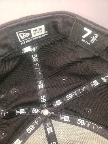 Sombrero ajustado New Era California Bear Republic negro, oso gris oscuro, talla 7 3/8 - Imagen 6 de 6
