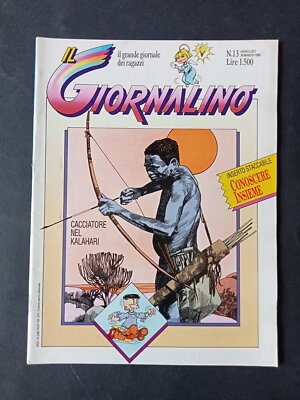 Magazine Il GIORNALINO Cacciatore Kalahari Soc. São Paulo No. 13 1988 with insert