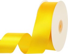 Yellow Satin Ribbon 120 Yards 1 1/2 Inch Yellow Ribbon Valentines Ribbon for ...