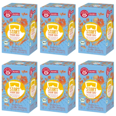TEEKANNE - BIO Organics "Start Your Day" -BioKräutertee mit Mate- 6x20 Teebeutel - Bild 1 von 4