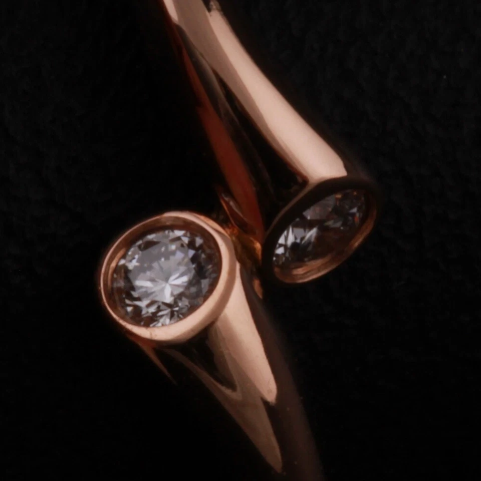 Anillo de oro Georg Jensen # 1560 RG. Magia con diamantes. 18 quilates. R. Overgaard. NUEVO Foto 3 de 4