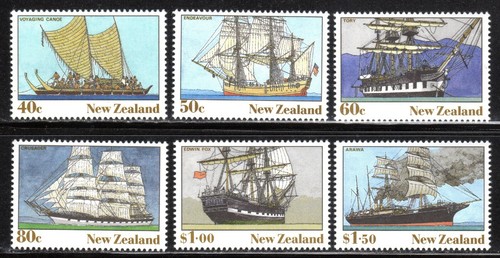 1990 New Zealand SC# 980-985 - New Zealand Heritage, The Ships - M-H - 第 1/2 張圖片