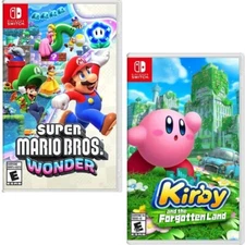 Super Mario Bros. Wonder & Kirby & the Forgotten Land Switch New Special Bundle