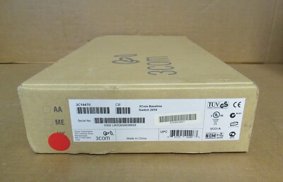 NEU 3Com SuperStack 3 Baseline 2016 10/100 16-Port Ethernet Switch 3C16470