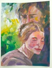 картина Gouache Painting "love"