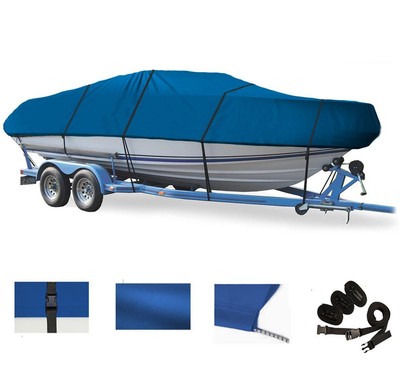 BLUE BOAT COVER FOR CARAVELLE 206 BR W/ SWPF 2008-2010