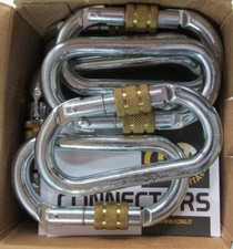 10x KONG 462LD011PKK OVAL CAVING/CLIMBING CARABINER 24 kN CLASSIC SCREW SLEEVE