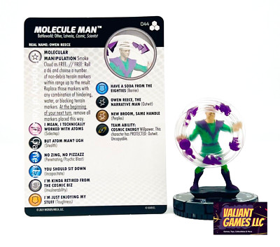 Marvel Heroclix Molecule Man #044 w/ Card Fantastic Four Future Foundations Set