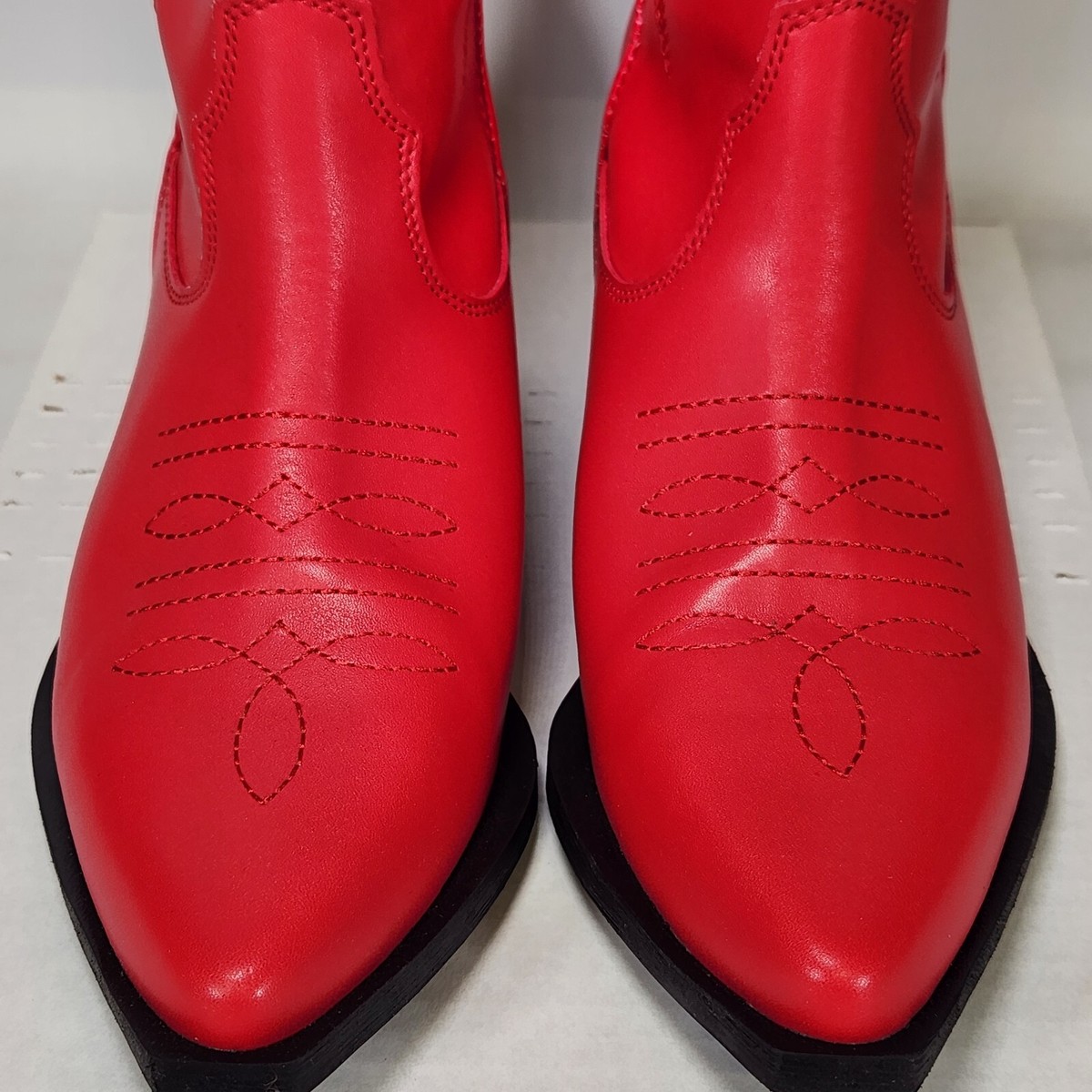 Steve Madden Windie ウエスタン カーボーイ ブーツ Size 7.5 - Steve Madden Windie Western Boot - Red | eBay