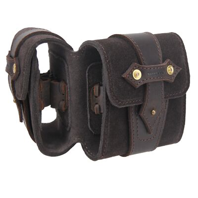 WAYNE'S DOG Leather Cartridge Bag Bullets Case Ammo Belt Pouch .45/70 .44MAG
