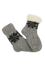 Hand-knitted Merino Wool Socks lined Model 9 Unisex warm