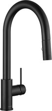 AguaStella EB68MB Matte Black Finish Kitchen Sink Faucet with Pull Down Sprayer