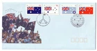1991 FDC. Australia Day. Flag & Flagpole Pict.FDI "PARLIAMENT HOUSE CANBERRA"