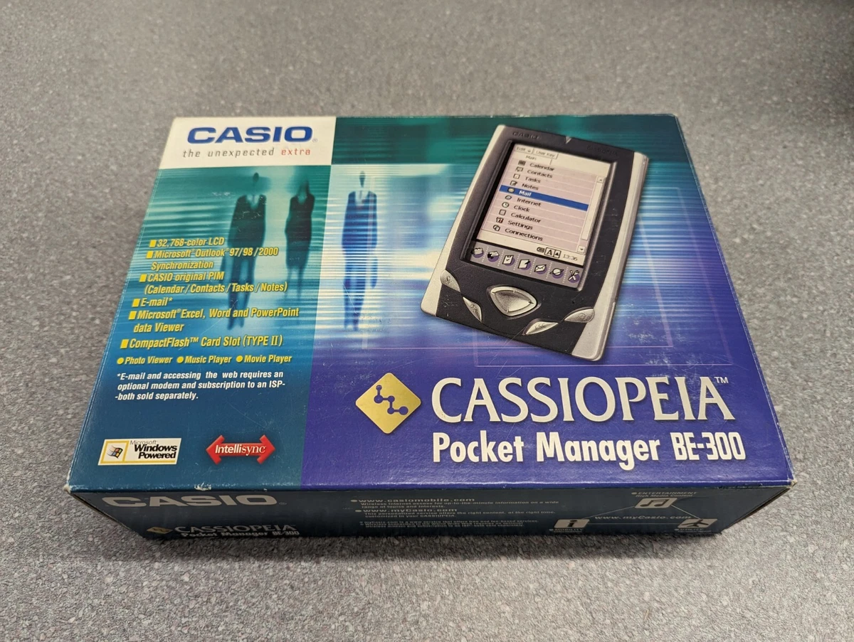 CASIO CASSIOPEIA Pocket Manager BE 300 Microsoft Windows Powered