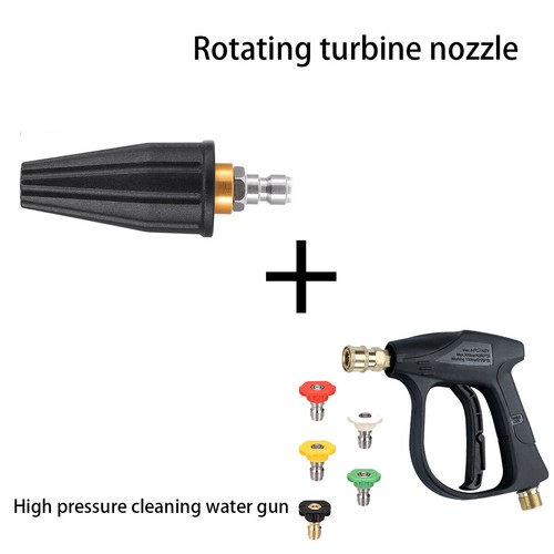 Tubo alta pressione 50FT/33FT/26FT + ugello rotante + kit pistola ad acqua ad alta pressione - Foto 40 di 42