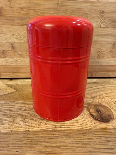 Red Linea Vintage/Retro Kitchen Sugar Canister with Lid - Picture 4 of 6