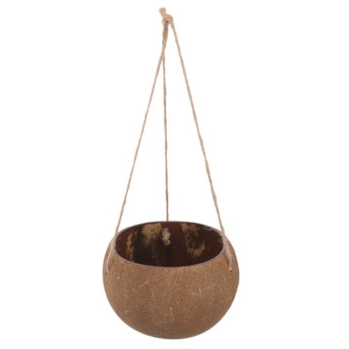 Coconut Shell Hanging Flower Pot for Indoor Plants Planter Garden