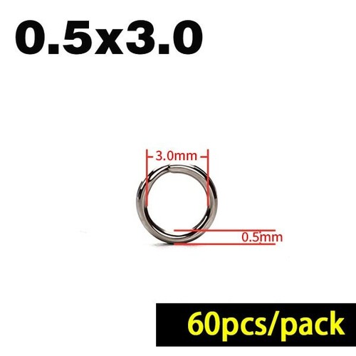 Anillos De Pesca De Acero Inoxidable 60/100 uds, 60/100 uds, Accesorios De Pesca - Imagen 7 de 20