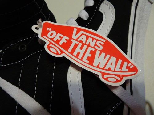 Scarpe stringate alte Vans Off The Wall nere/bianche Filmore giovanili taglia US 5 - Foto 6 di 6