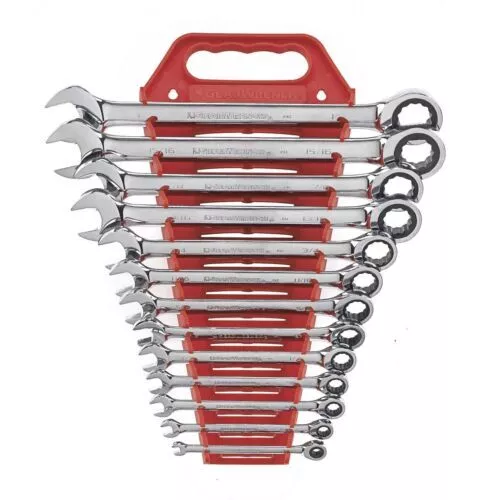 Gearwrench 9312 13 Piece Sae Master Ratcheting Wrench Set New w Warranty