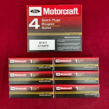 Set of 6  OEM Ford Motorcraft Fiire Platinum Spark Plugs SP411X AYFS22 G1N