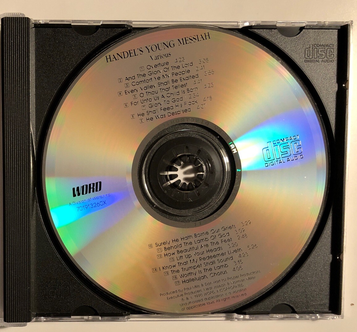 CD VARIOUS ARTISTS HANDEL'S YOUNG MESSIAH 1990 WORD 80688073329 eBay