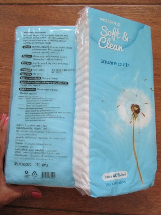 Watsons Soft Facial Puffs 420 Pcs 100 