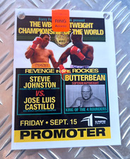 2000 STEVIE JOHNSTON vs Jose Luis Castillo Fight Credential 🥊 BUTTERBEAN Boxing