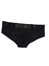 Victoria's Secret Pink Logo Hipster Underwear/Panty Color Black Shine NWT