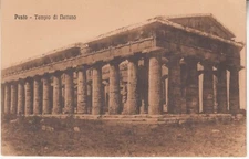 Italy. Salerno - Pesto - Temple of Neptune. Templo di Nettuno. Vintage postcard