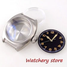 36mm Brushed Double Dome AR Sapphire Crystals 200M NH35A Diver Watch Case Dial
