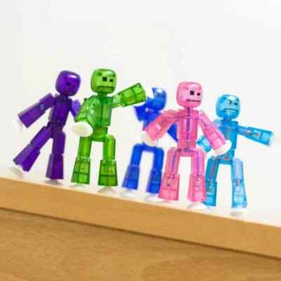 3 pcs Stikbot Animation Toy Doll with Suction Cup.