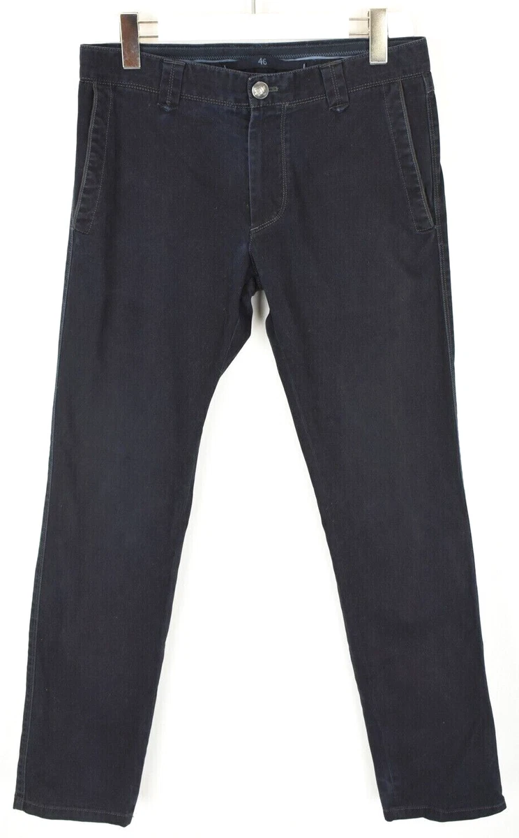 Pantalon Homme Corneliani – Noir, Laine Douce, Taille 48, Slim, Neuf Avec étiquettes
